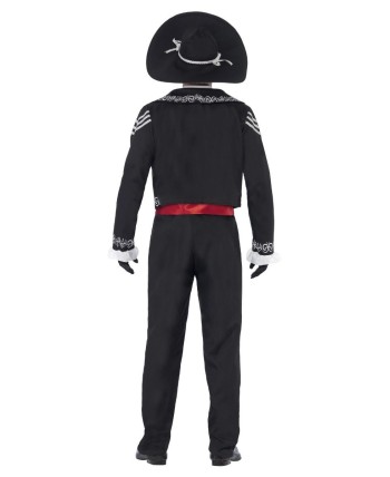 DISFRAZ DE ESQUELETO DIA DE LOS MUERTOS DECORADO PARA HOMBRE