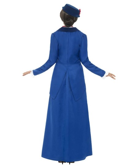 DISFRAZ DE INSTITUTRIZ AZUL VICTORIANA PARA MUJER