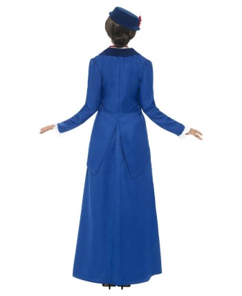 DISFRAZ DE INSTITUTRIZ AZUL VICTORIANA PARA MUJER