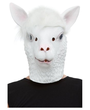 CARETA DE LLAMA BLANCA
