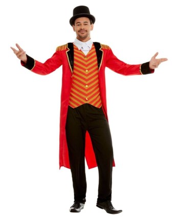 DISFRAZ DE DOMADOR DE CIRCO CHALECO RAYAS PARA HOMBRE