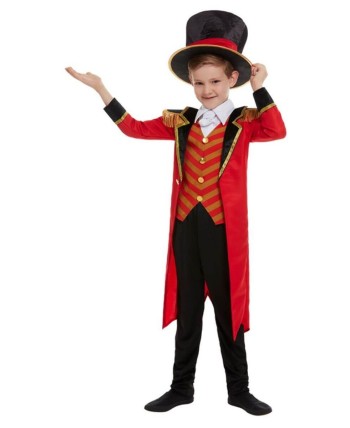 DISFRAZ DE DOMADOR/PRESENTADOR DE CIRCO CHALECO RAYAS INFANTIL