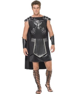 DISFRAZ DE GLADIADOR NEGRO DELUXE