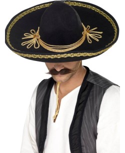 SOMBRERO MEJICANO CHARRO DECORADO DELUXE 2