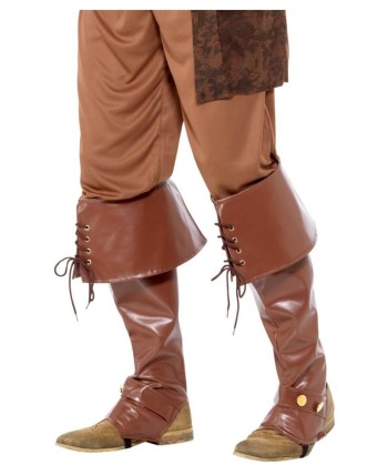 CUBREBOTAS MARRONES CON VUELTA