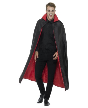 CAPA REVERSIBLE VAMPIRO ROJA Y NEGRA