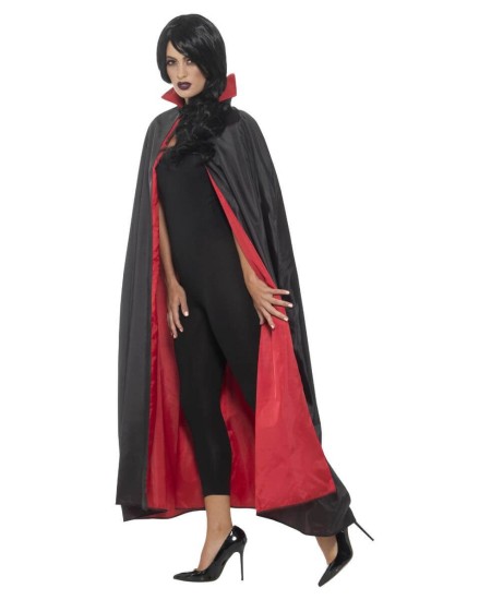 CAPA REVERSIBLE VAMPIRO ROJA Y NEGRA