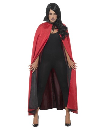 CAPA REVERSIBLE VAMPIRO ROJA Y NEGRA