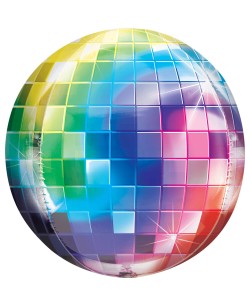 GLOBO DE HELIO BOLA DE DISCOTECA COLORES ESFERICA ORBZ