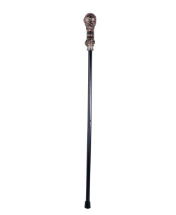 BASTON STEAMPUNK CALAVERA DORADA