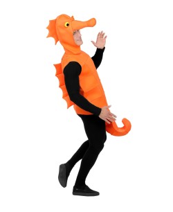 DISFRAZ DE CABALLITO DE MAR NARANJA PARA HOMBRE 2