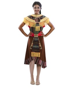 DISFRAZ DE AZTECA MUJER