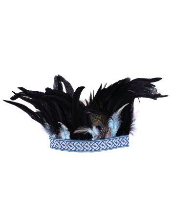 PENACHO AZTECA CON PLUMAS