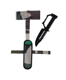 CUCHILLO COMBATE CON FUNDA MILITAR