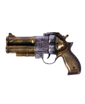 PISTOLA STEAMPUNK ENVEJECIDO CON SONIDO