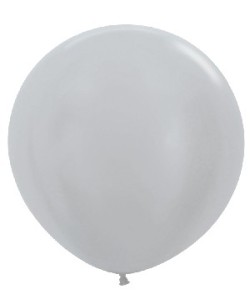 GLOBO PLATA LATEX GRANDE
