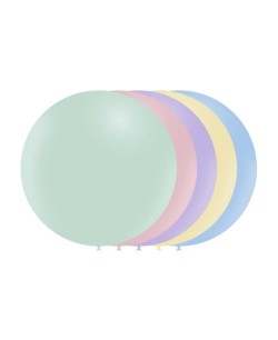 BOLSA 50 GLOBOS  COLORES PASTEL MATTE  95 CMS