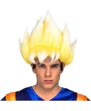 PELUCA DE GOKU RUBIA ADULTO
