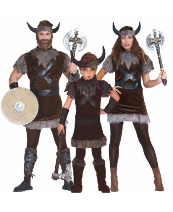 DISFRAZ GRUPO VIKINGOS NEGROS