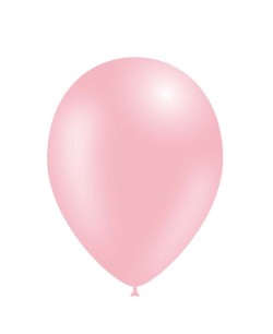 GLOBO ROSA BABY PERLADO 50 UNIDADES