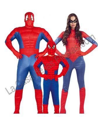 DISFRAZ GRUPO HOMBRE ARAÑA