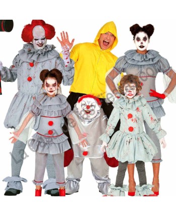 DISFRAZ GRUPO PAYASOS ASESINO