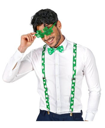 SET SAN PATRICIO PAJARITA, TIRANTES Y GAFAS