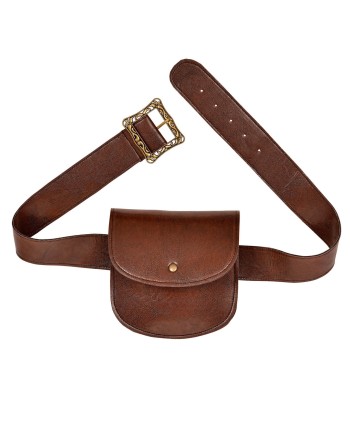 BOLSITO MARRON CON CINTURON DELUXE
