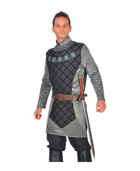 CINTURON MARRON CON 4 FUNDAS PARA ESPADAS