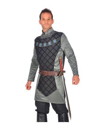 CINTURON MARRON CON 4 FUNDAS PARA ESPADAS