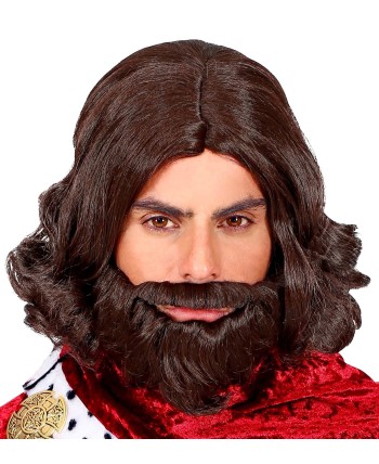 PELUCA Y BARBA REY MEDIEVAL