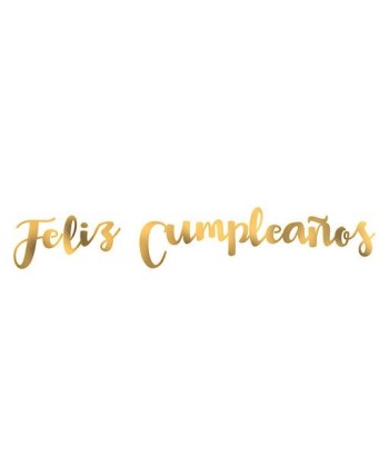 GUIRNALDA FELIZ CUMPLEAÑOS METALIZADA