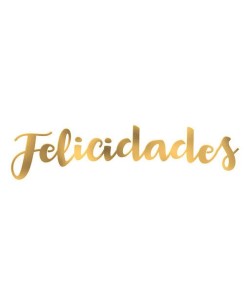 GUIRNALDA FELICIDADES METALIZADA