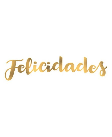 GUIRNALDA FELICIDADES METALIZADA