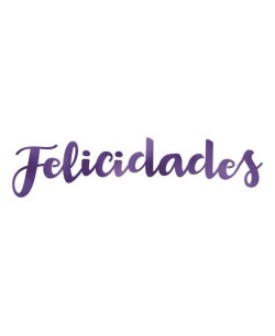 GUIRNALDA FELICIDADES METALIZADA 2