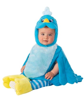 DISFRAZ DE PAJARO AZUL BEBE