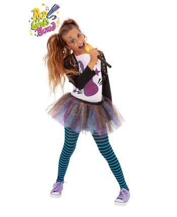 DISFRAZ DE AÑOS 80 AZUL BONNIE PARA NIÑA