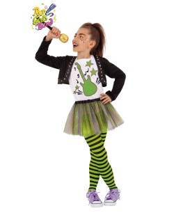 DISFRAZ DE AÑOS 80 NIÑA VERDE JESSA