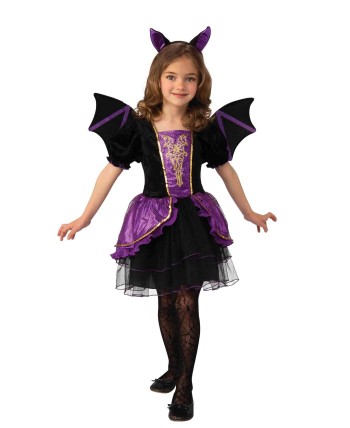 DISFRAZ DE MURCIELAGUITA CON ALAS