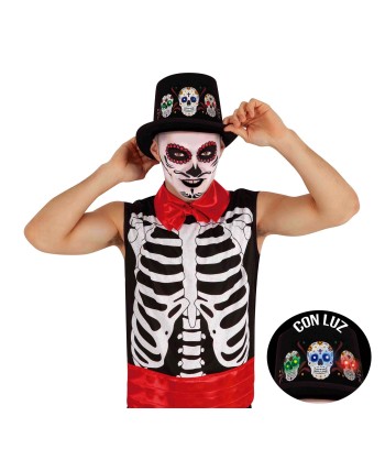 CHISTERA CALAVERA MEJICANA CON LUZ