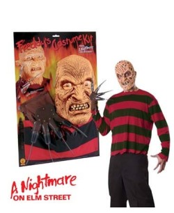DISFRAZ DE FREDDY KRUGER CARETA Y GUANTE PARA HOMBRE 2