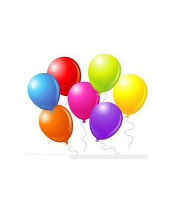 BOLSA 10 GLOBOS COLORES SURTIDOS