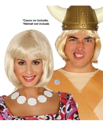 PELUCA MELENA CHARLESTON RUBIA