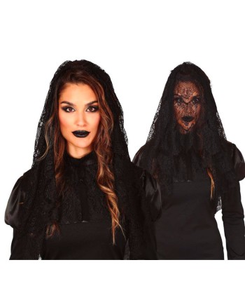 MANTILLA NEGRA ENCAJE