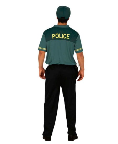 DISFRAZ DE POLICIA VERDE HOMRBE
