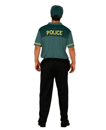 DISFRAZ DE POLICIA VERDE HOMRBE PARA HOMBRE