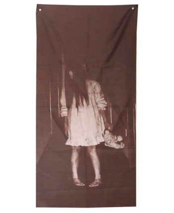 DECORACION PARED NIÑA FANTASMA 160 X 75 CMS.