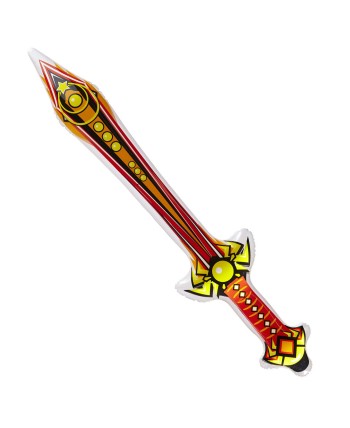 ESPADA ROJA DE GUERRERO HINCHABLE 70 CMS.