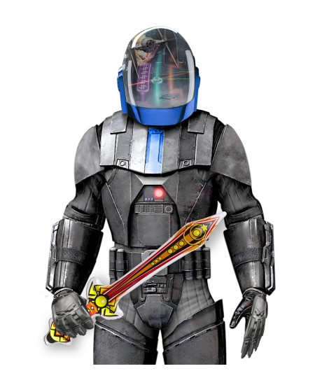 ESPADA ROJA DE GUERRERO HINCHABLE 70 CMS.