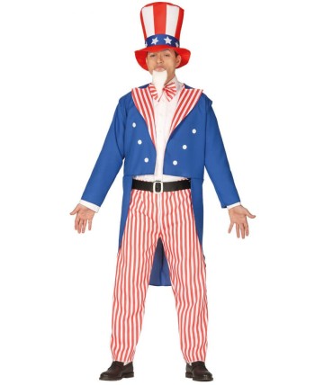 DISFRAZ DE TIO SAM HOMRBE PARA HOMBRE